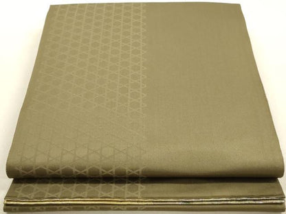 平和屋着物◎六通柄袋帯 霞文 引箔 正絹 逸品 DAAY4912qa