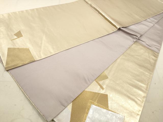 平和屋着物◎太鼓柄袋帯 重ね色紙文 金銀糸 正絹 逸品 DAAY4962qa