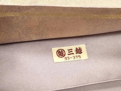 平和屋着物◎太鼓柄袋帯 渡橋楓文 金糸 三越扱い 正絹 逸品 DAAY4982qa