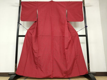 平和屋着物●上質な紬　吉野間道　西武百貨店扱い　正絹　逸品　DAAY5008ud