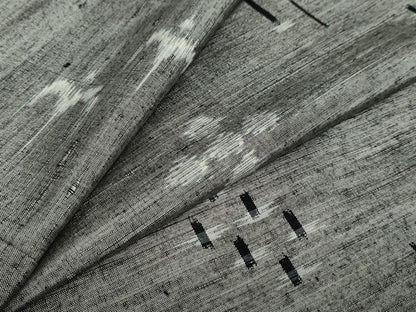 平和屋着物●上質な紬　絣文様　正絹　逸品　DAAY5016ud