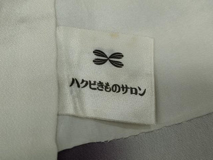 平和屋着物●江戸小紋 立涌文 反端付き ロング丈 正絹 逸品 DAAY5018ud