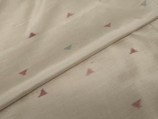 平和屋着物●上質な紬　箔散らし文　背抜き仕立て　正絹　逸品　DAAY5019ud