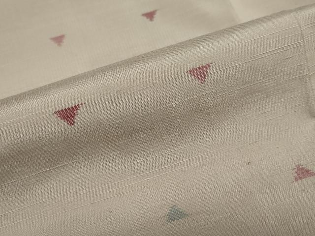 平和屋着物●上質な紬　箔散らし文　背抜き仕立て　正絹　逸品　DAAY5019ud