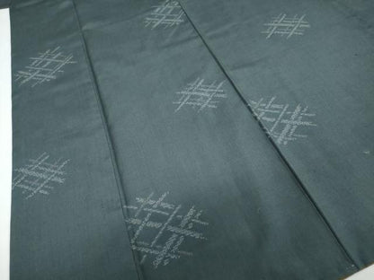平和屋着物●上質な紬　100亀甲　抽象文様　正絹　逸品　DAAY5023ud