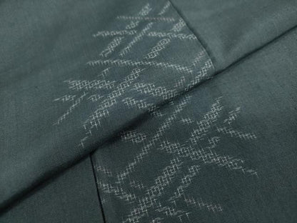 平和屋着物●上質な紬　100亀甲　抽象文様　正絹　逸品　DAAY5023ud