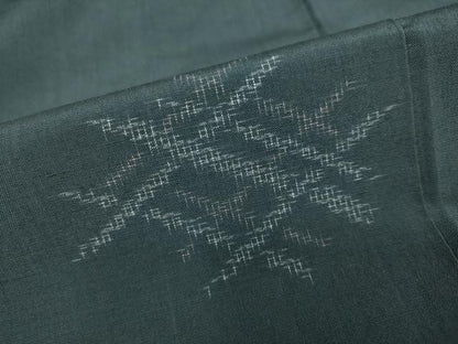 平和屋着物●上質な紬　100亀甲　抽象文様　正絹　逸品　DAAY5023ud