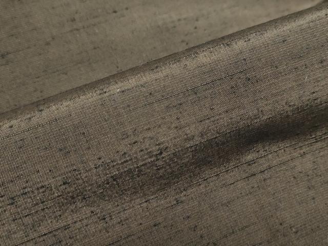 平和屋着物●男性 髭紬 長羽織セット 国防色 正絹 逸品 DAAY5030ud