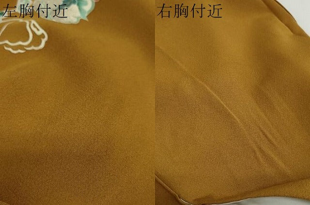 平和屋着物●訪問着　作家物　草花文　金彩　正絹　逸品　DAAY5040ud