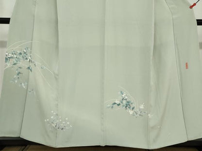 平和屋着物●訪問着　友禅　作家物　草花文　暈し染め　鈴乃屋扱い　正絹　逸品　DAAY5051ud