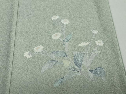 平和屋着物●訪問着　友禅　作家物　草花文　暈し染め　鈴乃屋扱い　正絹　逸品　DAAY5051ud