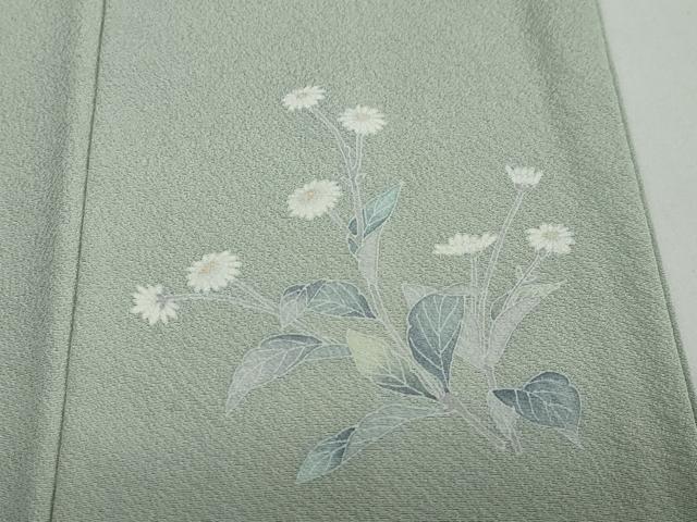 平和屋着物●訪問着　友禅　作家物　草花文　暈し染め　鈴乃屋扱い　正絹　逸品　DAAY5051ud