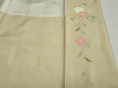 平和屋着物●訪問着 駒刺繍 流水鴛鴦草花文 暈し染め 金彩 正絹 逸品 DAAY5066ud
