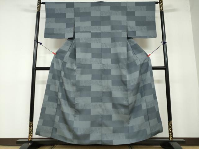 平和屋着物●江戸小紋　横段文　正絹　逸品　DAAY5097ud