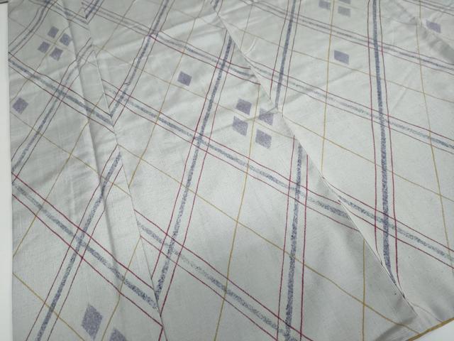 平和屋着物●上質な紬 菱文 伊勢丹扱い 正絹 逸品 DAAY5133ud