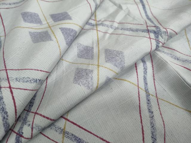 平和屋着物●上質な紬 菱文 伊勢丹扱い 正絹 逸品 DAAY5133ud