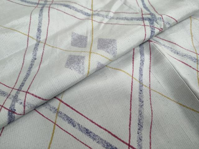 平和屋着物●上質な紬 菱文 伊勢丹扱い 正絹 逸品 DAAY5133ud