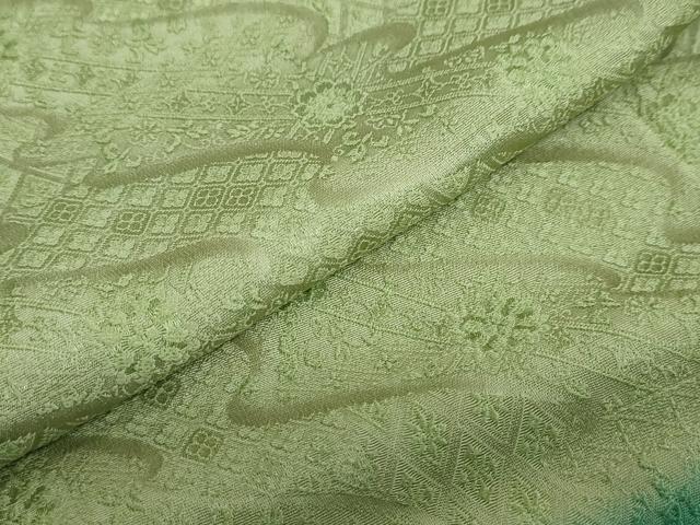 平和屋着物●訪問着　草花地紋　暈し染め　正絹　逸品　DAAY5137ud
