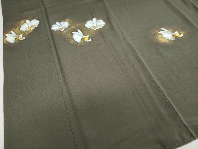 平和屋着物●豪華色留袖 舞花文 金彩 正絹 逸品 DAAY5177ud