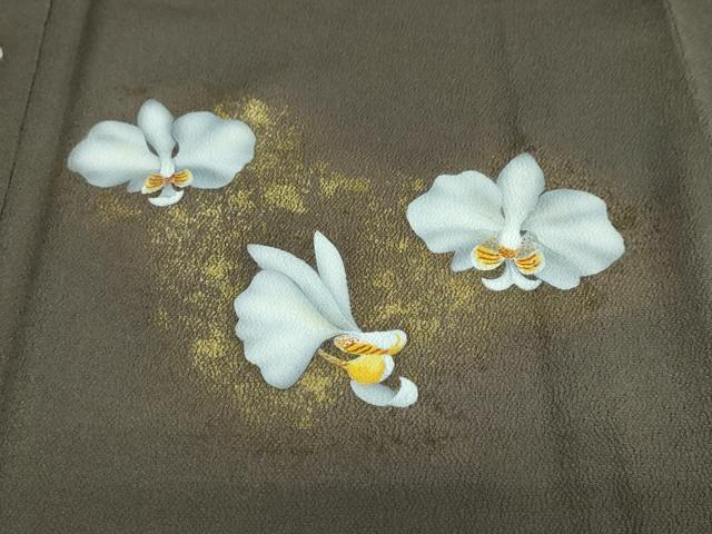 平和屋着物●豪華色留袖 舞花文 金彩 正絹 逸品 DAAY5177ud