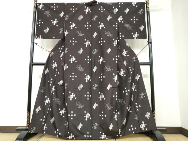 平和屋着物●本場琉球絣 正絹 逸品 DAAY5206ud
