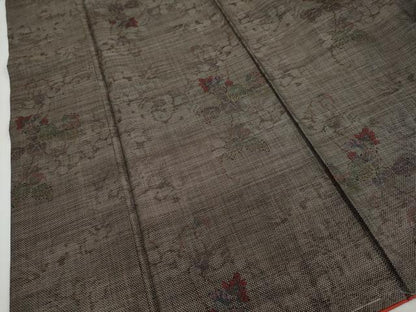 平和屋着物●本場大島紬　9マルキ　蔦の葉文　正絹　逸品　未使用　DAAY5220ud