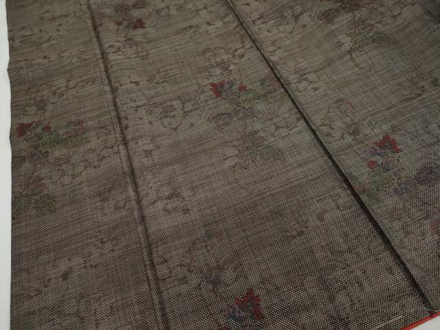 平和屋着物●本場大島紬　9マルキ　蔦の葉文　正絹　逸品　未使用　DAAY5220ud