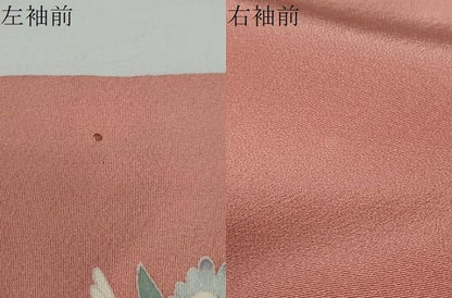 平和屋着物●訪問着　友禅　作家物　草花文　暈し染め　正絹　逸品　DAAY5221ud