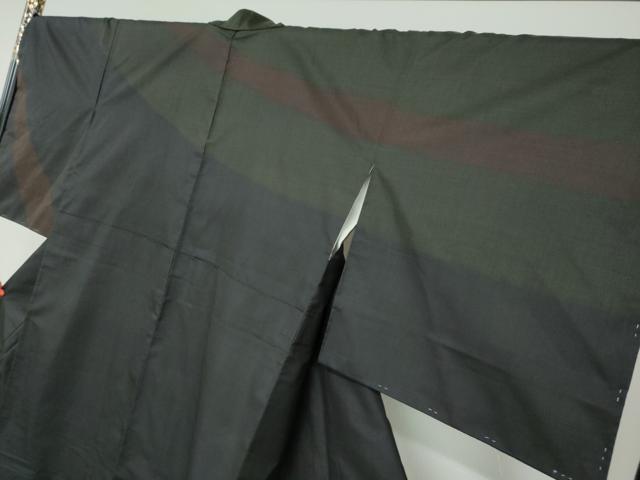 平和屋着物●本場大島紬　訪問着　横段文　正絹　逸品　DAAY5230ud
