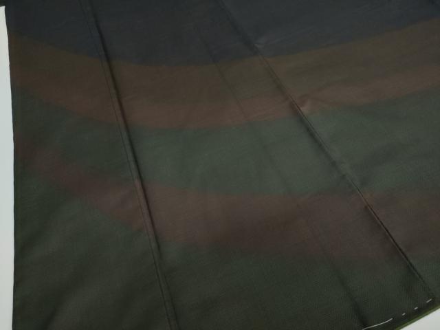 平和屋着物●本場大島紬　訪問着　横段文　正絹　逸品　DAAY5230ud