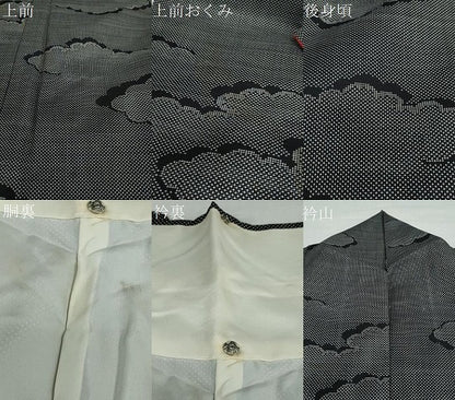 平和屋着物●本場大島紬 7マルキ 雲霞文 正絹 逸品 DAAY5235ud