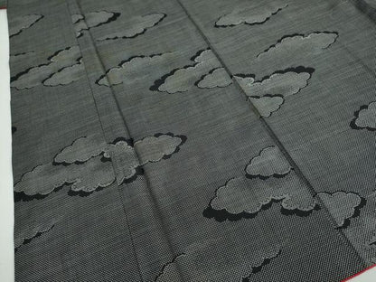 平和屋着物●本場大島紬 7マルキ 雲霞文 正絹 逸品 DAAY5235ud
