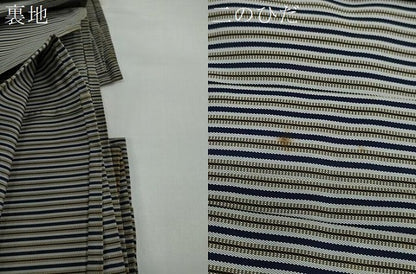 平和屋着物●男性　馬乗り袴　縞　正絹　逸品　DAAY5251ud