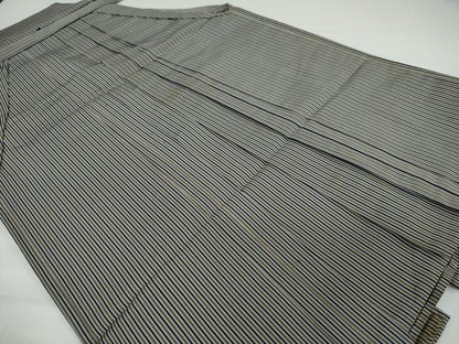 平和屋着物●男性　馬乗り袴　縞　正絹　逸品　DAAY5251ud