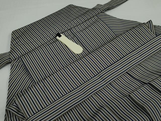平和屋着物●男性　馬乗り袴　縞　正絹　逸品　DAAY5251ud
