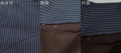 平和屋着物●男性 紬 縞 正絹 逸品 DAAY5268ud