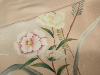 平和屋着物●訪問着　草花文　暈し染め　大丸扱い　正絹　逸品　DAAY5298ud