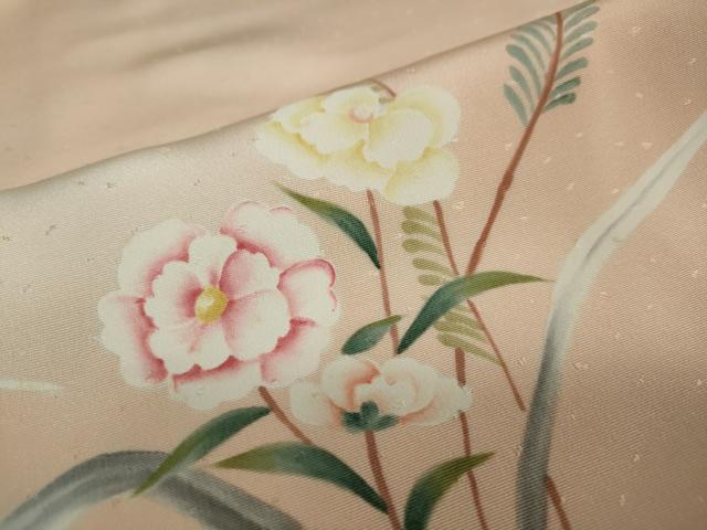 平和屋着物●訪問着　草花文　暈し染め　大丸扱い　正絹　逸品　DAAY5298ud