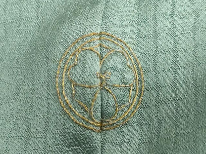 平和屋着物●訪問着　刺繍　立波草花文　暈し染め　金銀彩　正絹　逸品　DAAY5299ud