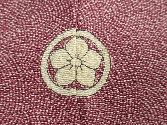 平和屋着物●伝統工芸師 服部光擴 江戸小紋 草木染 鮫小紋柄 反端付き 正絹 逸品 未使用 DAAY5308ud