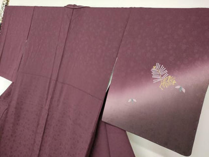 平和屋着物●訪問着 総刺繍 陶器松葉文 暈し染め 金糸 鈴乃屋扱い 正絹 逸品 未使用 DAAY5334ud