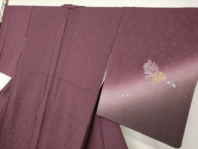平和屋着物●訪問着 総刺繍 陶器松葉文 暈し染め 金糸 鈴乃屋扱い 正絹 逸品 未使用 DAAY5334ud