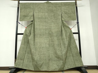 平和屋着物●上質な紬　霞文　正絹　逸品　DAAY5338ud