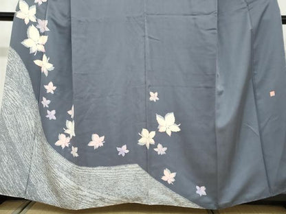 平和屋着物●訪問着　中島まさひろ　舞葉文　正絹　逸品　DAAY5339ud