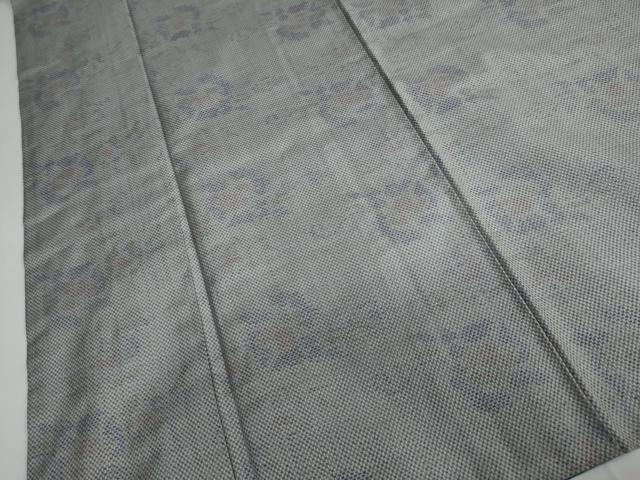 平和屋着物●上質な紬　草花文　正絹　逸品　DAAY5356ud