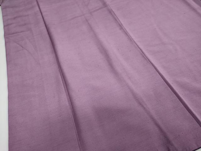 平和屋着物●上質な紬　二藍色　反端付き　正絹　逸品　DAAY5369ud