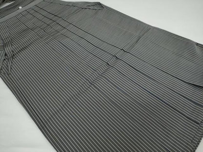 平和屋着物●男性　行燈袴　縞　正絹　逸品　DABB0060ud