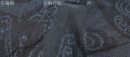 平和屋着物●結城紬 80亀甲 流水文 正絹 逸品 DAAY5399ud
