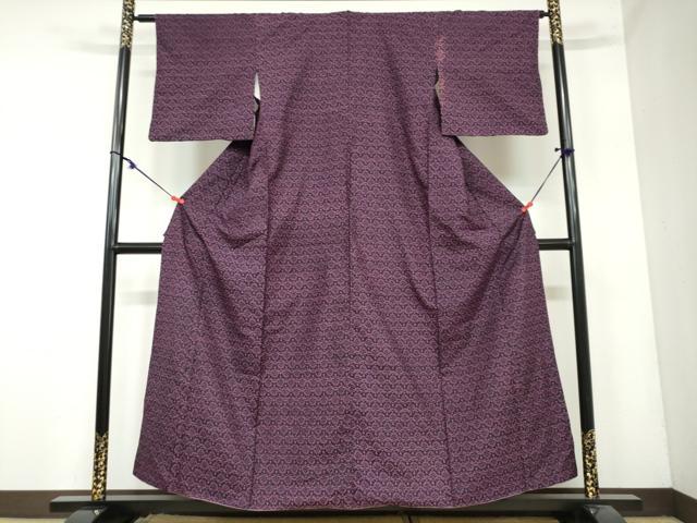 平和屋着物●上質な小紋 紬地 花尽くし文 鈴乃屋扱い 正絹 逸品 DAAY5436ud