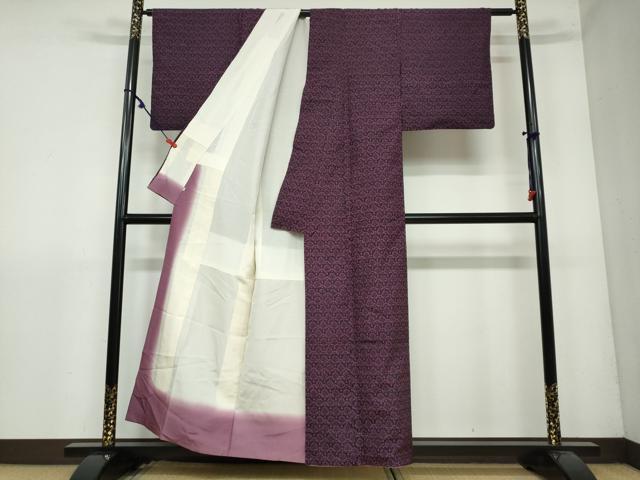平和屋着物●上質な小紋 紬地 花尽くし文 鈴乃屋扱い 正絹 逸品 DAAY5436ud